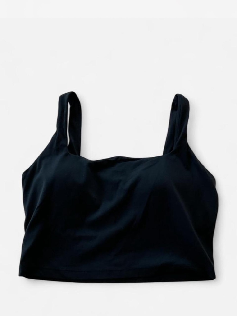 CRZ YOGA Women’s XL Navy Crop Tank Top Built In Bra Padded Yoga Workout